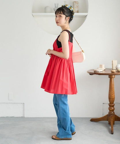 印度風 交叉設計 吊帶 罩衫