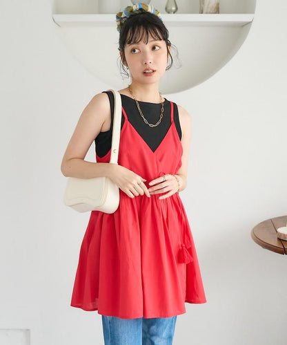 印度風 交叉設計 吊帶 罩衫