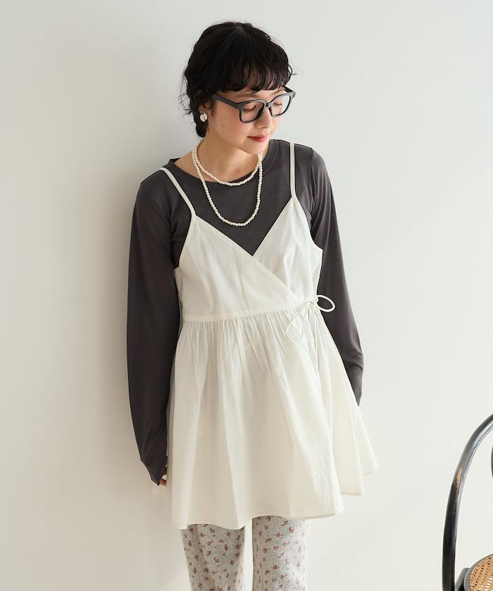 印度風 交叉設計 吊帶 罩衫