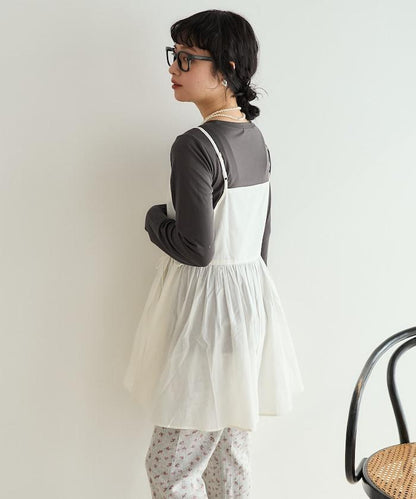 印度風 交叉設計 吊帶 罩衫