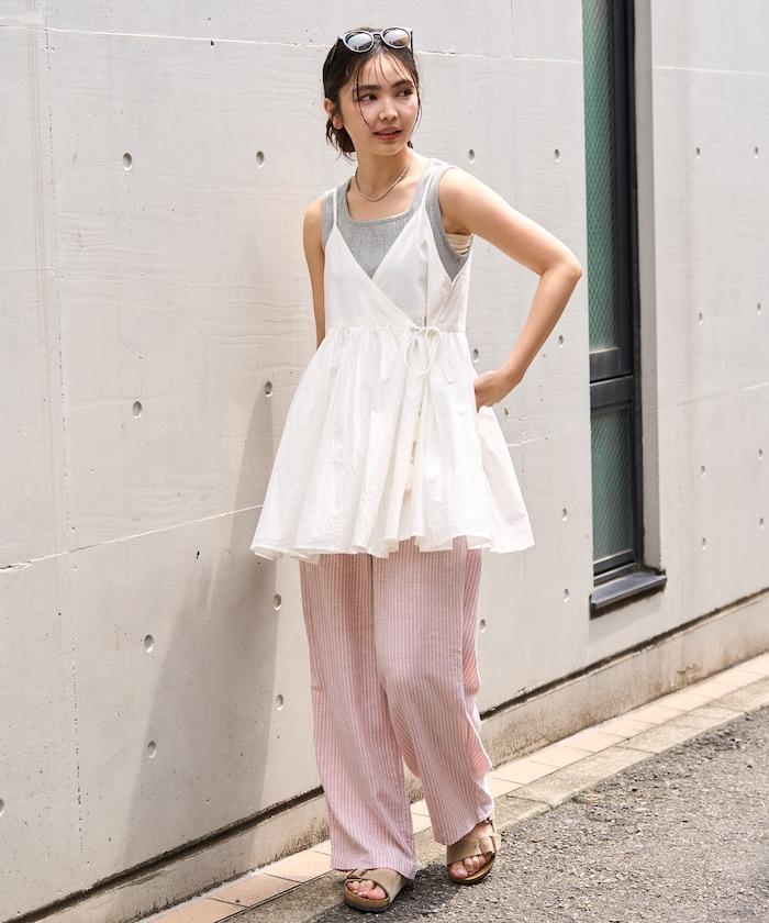 印度風 交叉設計 吊帶 罩衫