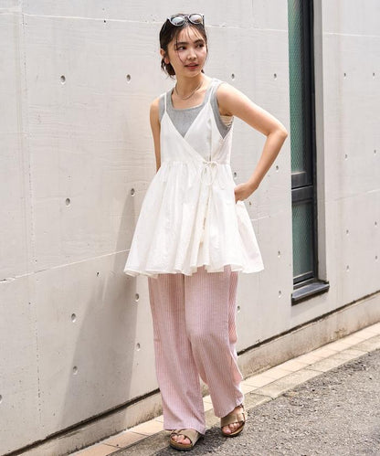 印度風 交叉設計 吊帶 罩衫