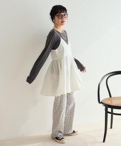 印度風 交叉設計 吊帶 罩衫