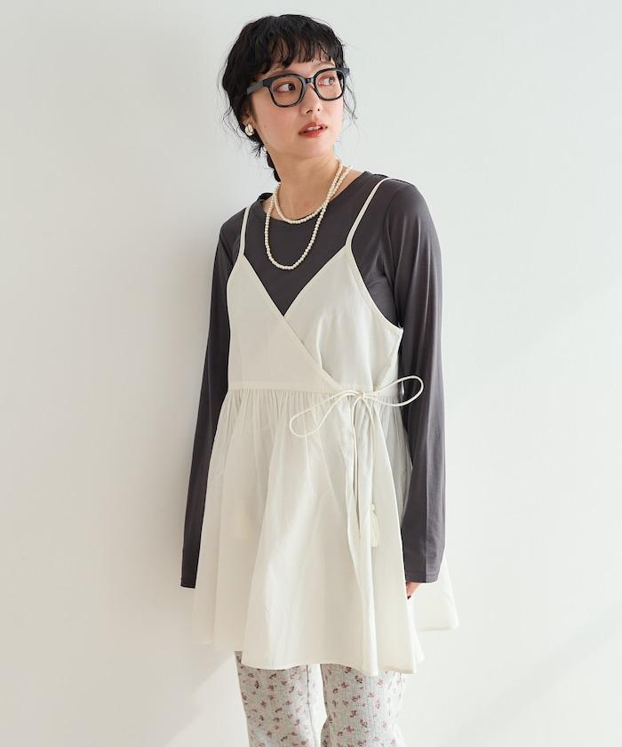 印度風 交叉設計 吊帶 罩衫