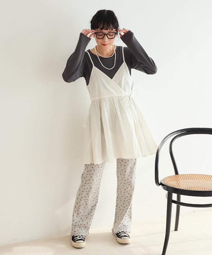 印度風 交叉設計 吊帶 罩衫