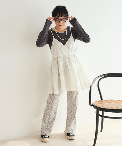 印度風 交叉設計 吊帶 罩衫