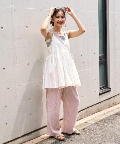 印度風 交叉設計 吊帶 罩衫