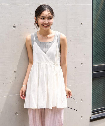 印度風 交叉設計 吊帶 罩衫