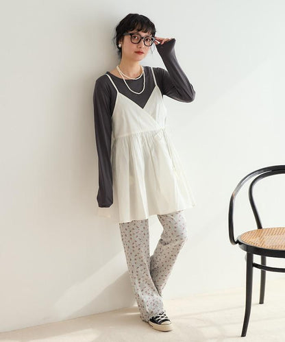 印度風 交叉設計 吊帶 罩衫