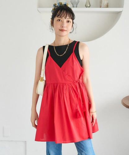 印度風 交叉設計 吊帶 罩衫