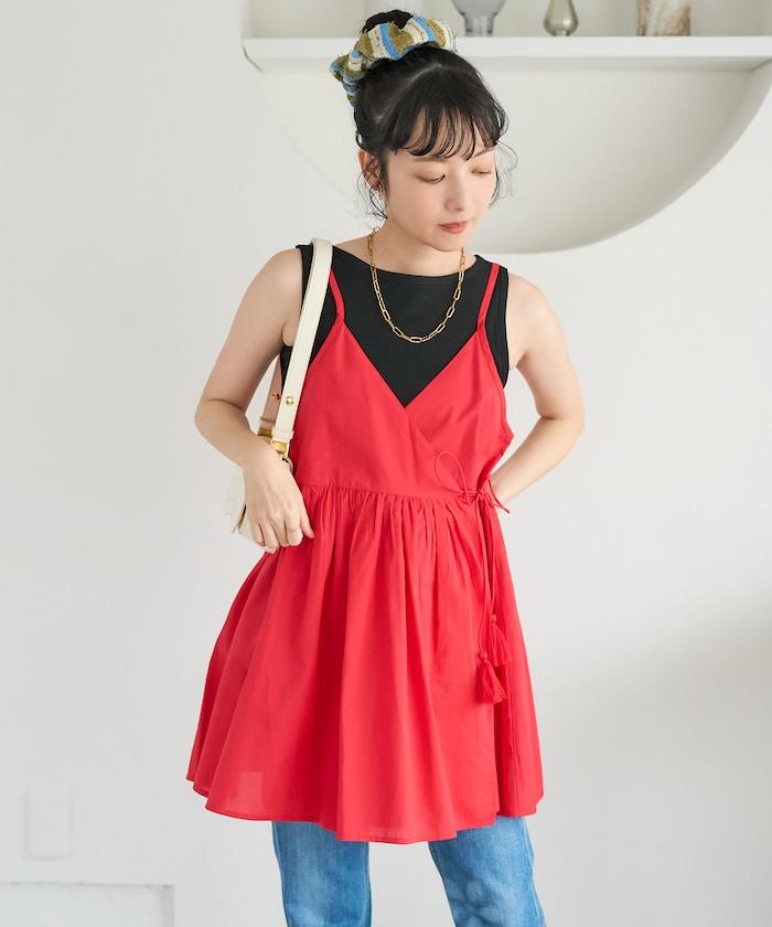 印度風 交叉設計 吊帶 罩衫