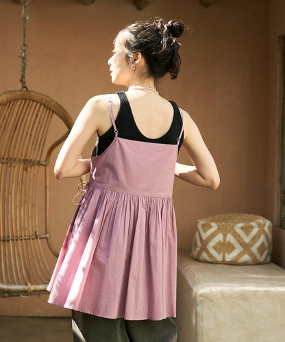 印度風 交叉設計 吊帶 罩衫