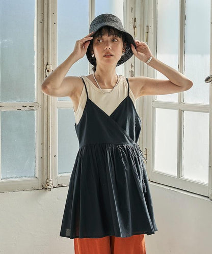 印度風 交叉設計 吊帶 罩衫