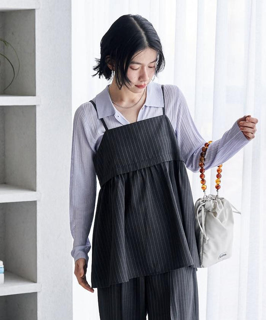 接觸涼感 UV LINEN TOUCH 抹胸上衣＋褲子套裝