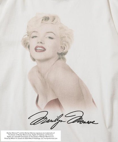 聯名款 Marilyn Monroe “Red Sitting” 圖案 長袖T恤