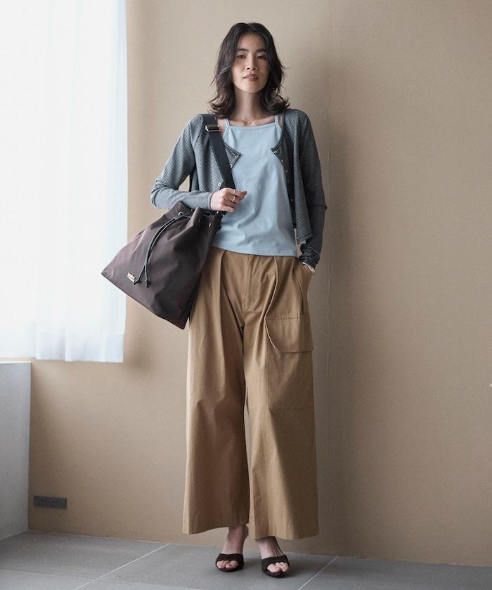 疊穿組合 條紋設計 針織開衫＋吊帶背心套裝