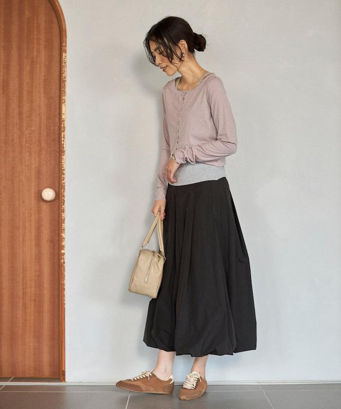 疊穿組合 條紋設計 針織開衫＋吊帶背心套裝