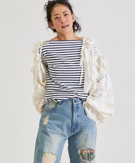 帶領設計 2WAY 蕾絲 披肩&腿套