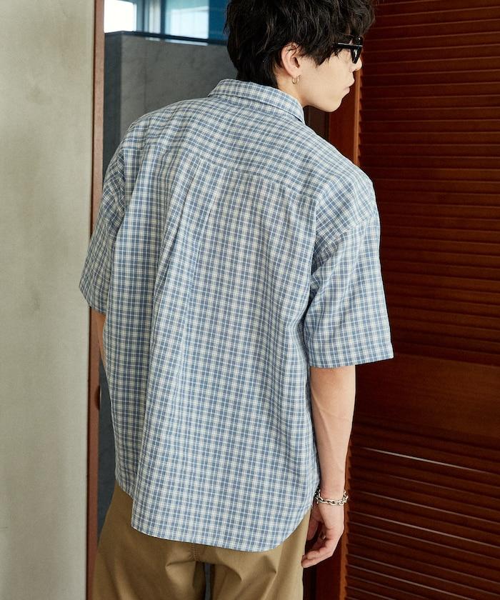 MLB 特別款 寬鬆版 單點刺繡 短袖襯衫