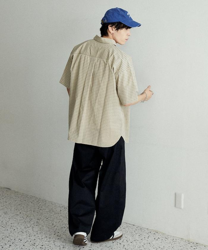 MLB 特別款 寬鬆版 單點刺繡 短袖襯衫