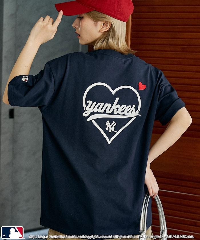 聯名 MLB 後背愛心印花 T恤