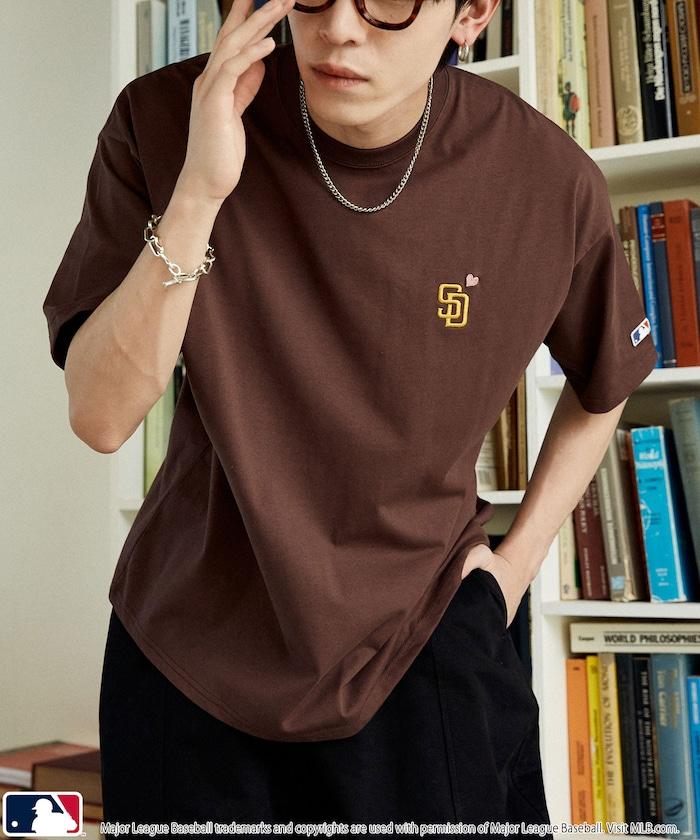 聯名 MLB 後背愛心印花 T恤