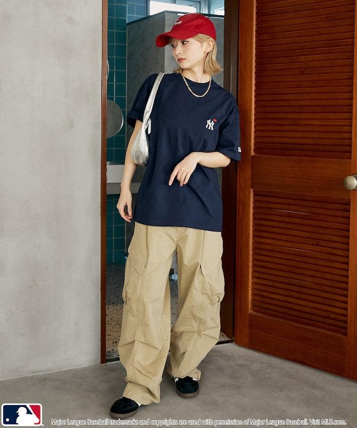 聯名 MLB 後背愛心印花 T恤