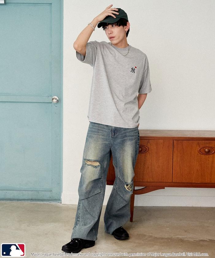 聯名 MLB 後背愛心印花 T恤