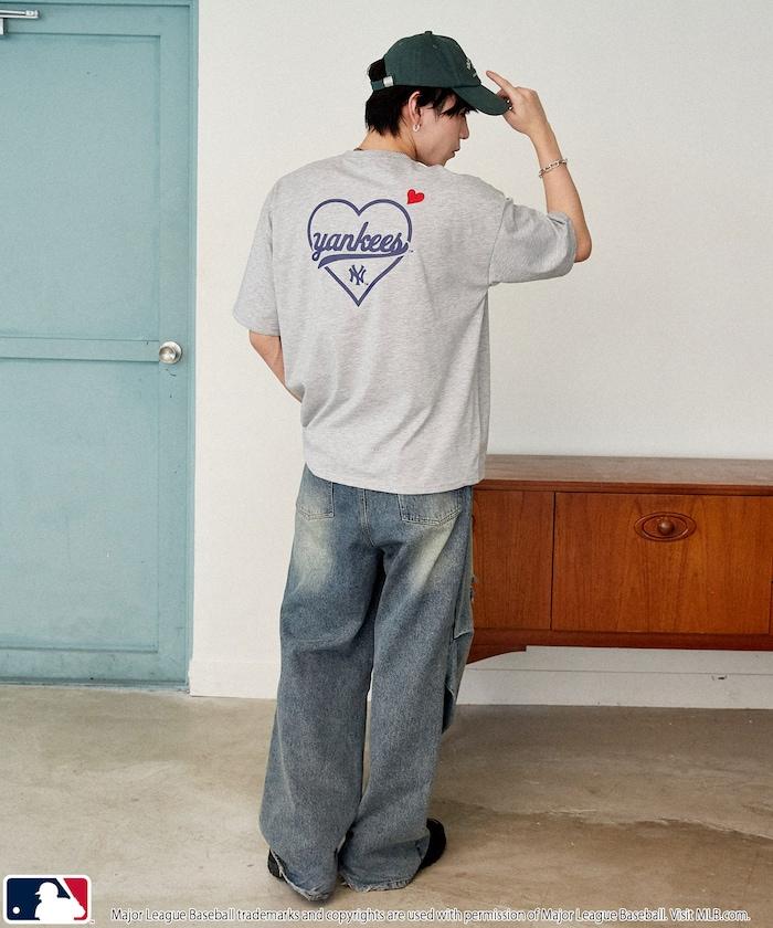 聯名 MLB 後背愛心印花 T恤