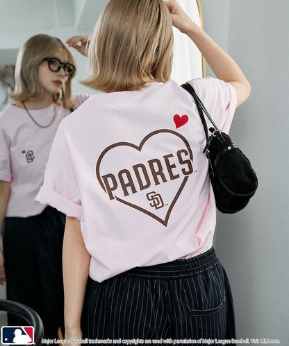 聯名 MLB 後背愛心印花 T恤