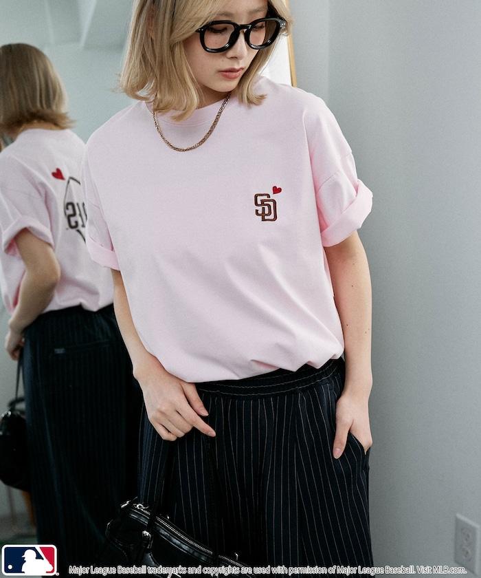 聯名 MLB 後背愛心印花 T恤