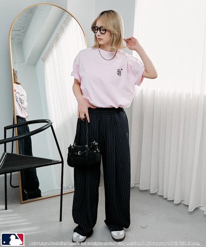 聯名 MLB 後背愛心印花 T恤