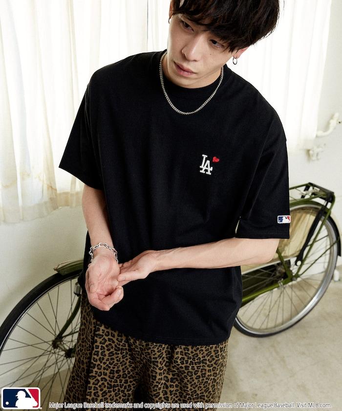 聯名 MLB 後背愛心印花 T恤
