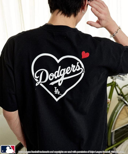 聯名 MLB 後背愛心印花 T恤