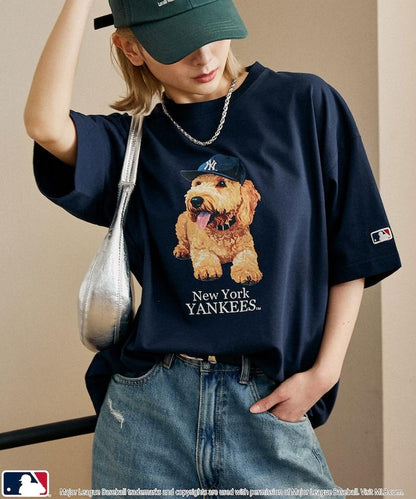 聯名 MLB 動物印花T恤