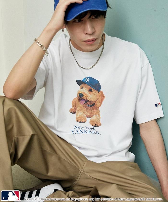 聯名 MLB 動物印花T恤