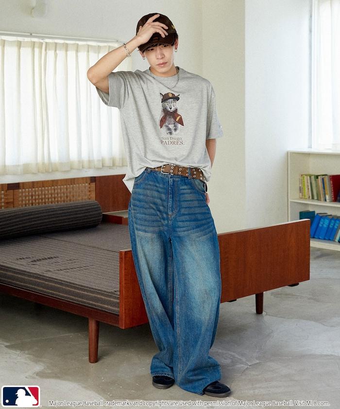 聯名 MLB 動物印花T恤