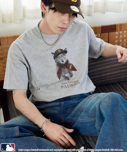 聯名 MLB 動物印花T恤