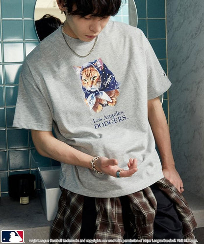 聯名 MLB 動物印花T恤