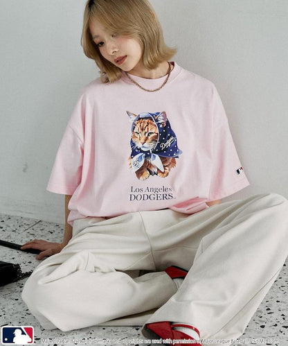 聯名 MLB 動物印花T恤