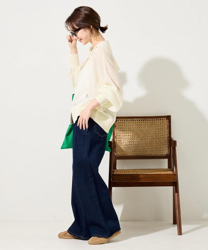 透紗針織 雙拉鍊 透氣 針織連帽開衫