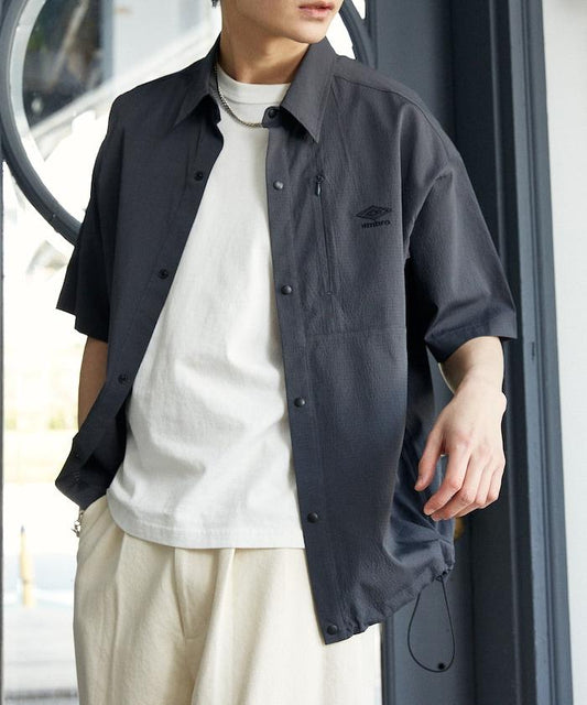 功能性面料 聯名款 小logo 經典領口 半袖襯衫