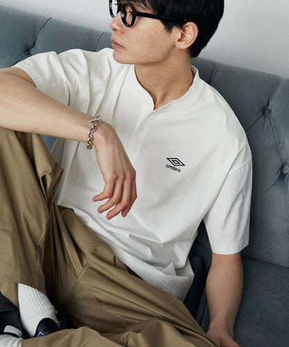 吸水速幹特別款 天竺面料 亨利領T恤