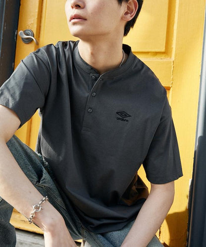 吸水速幹特別款 天竺面料 亨利領T恤