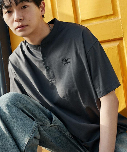 吸水速幹特別款 天竺面料 亨利領T恤