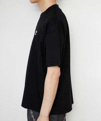 吸水速幹特別款 天竺面料 亨利領T恤