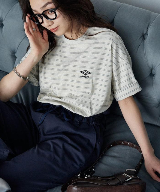 小標誌logo 條紋 T恤