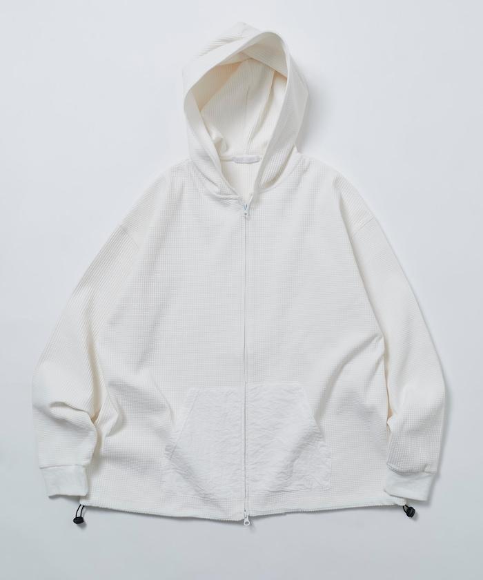 抽繩 科技風 口袋 拉鍊 保暖尼龍 連帽外套