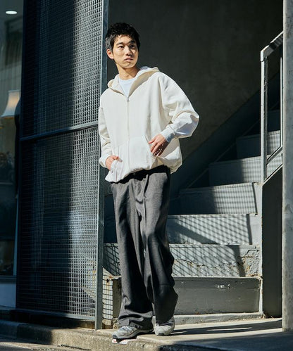 抽繩 科技風 口袋 拉鍊 保暖尼龍 連帽外套