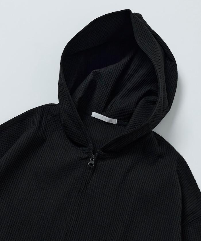 抽繩 科技風 口袋 拉鍊 保暖尼龍 連帽外套